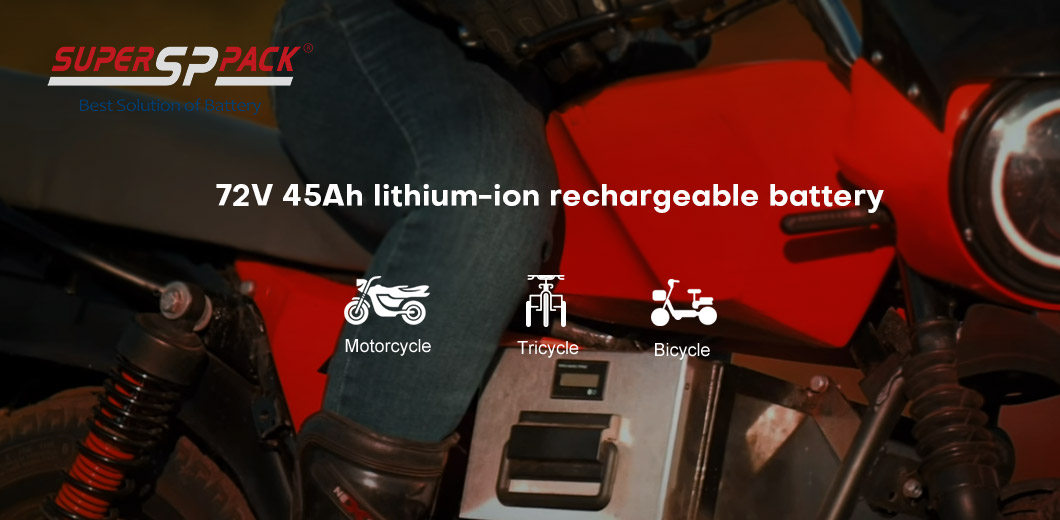 72V 45Ah lithium-ion rechargeable battery