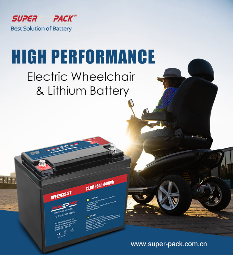 Superpack Lithium 12V35Ah Mobility Scooter Battery