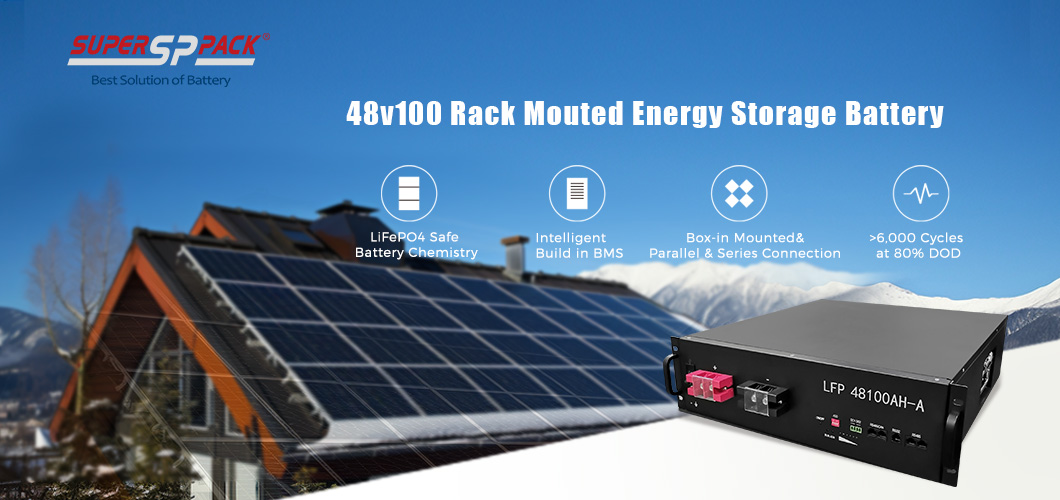 48v100 Rack Mouted Energy Storage Battery