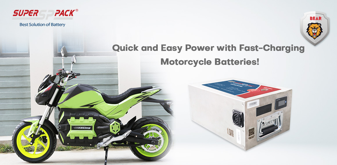 Quick and Easy Power with Fast-Charging  Motorcycle Batteries!