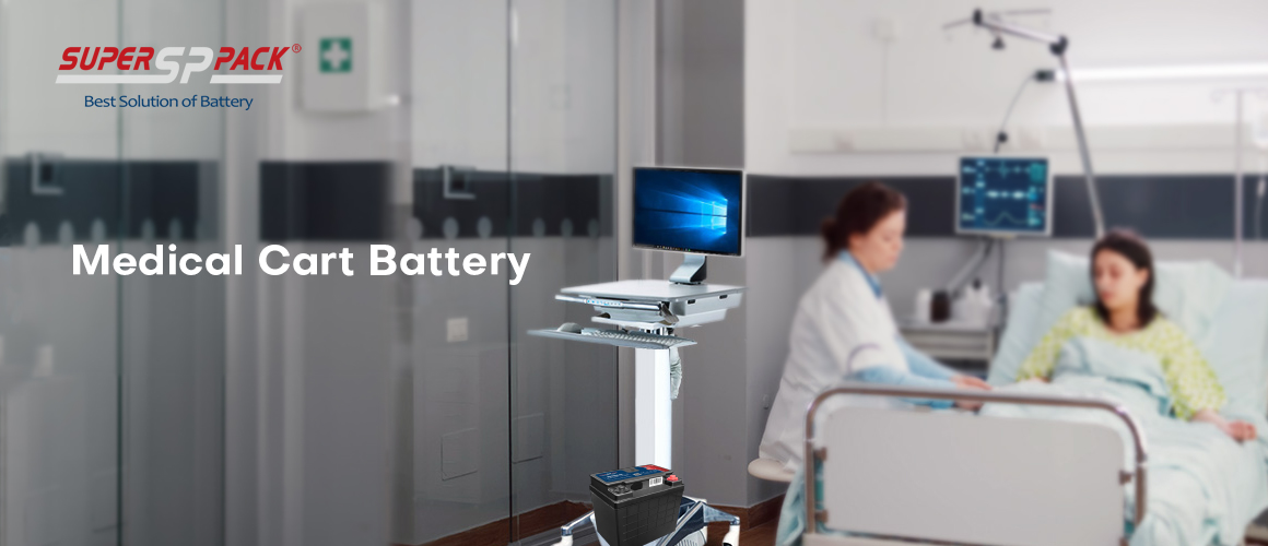 Medical cart battery